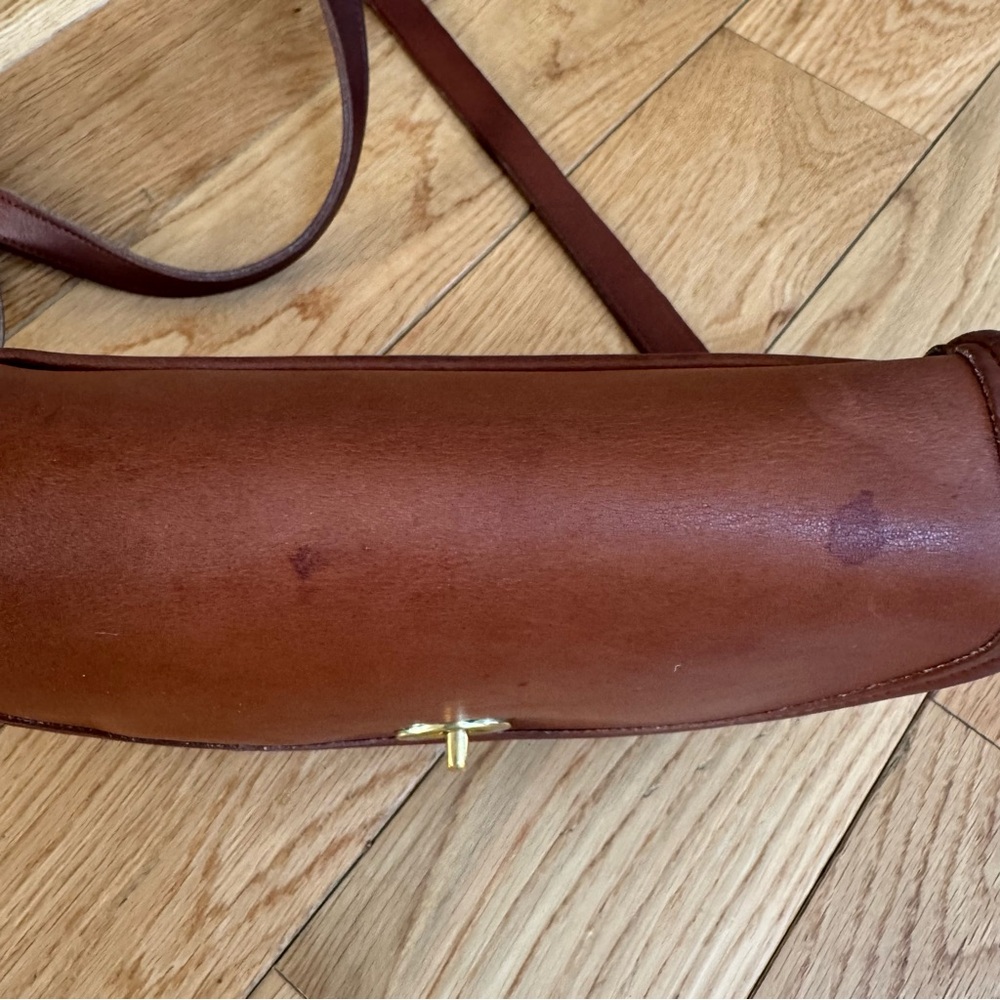 Vintage Coach Watson 9981 British Tan Leather Crossbody Bag - Picture 3 of 12
